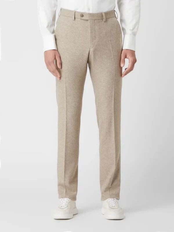 Bester Verkauf ? DIGEL Modern Fit Anzughose Mit Seide-Anteil – Beige ⭐ 5