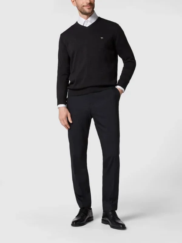 Bestpreis ? Brax Regular Fit Hose Aus Schurwoll-Mix Mit Stretch-Anteil Modell ‘Enrico’ – Anthrazit Meliert ? 1
