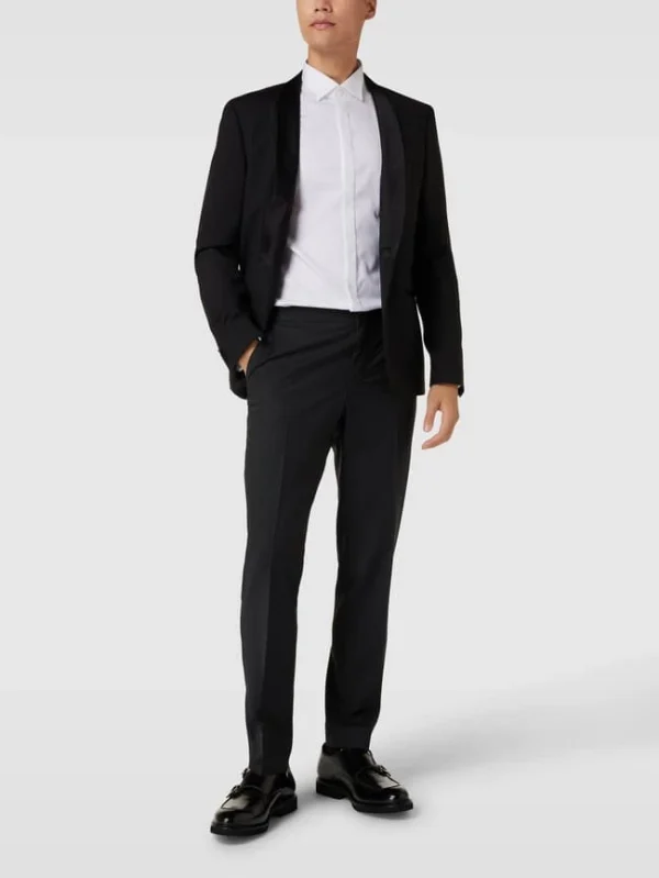 Bestpreis ? Pierre Cardin Anzughose Mit Label-Patch – Schwarz ? 1