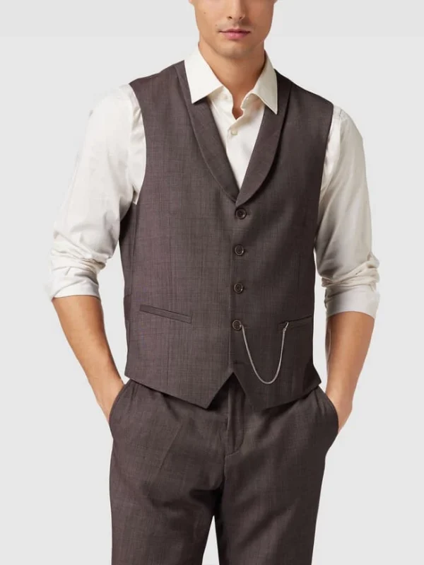 Coupon ? CG – Club Of Gents Weste Mit Leistentaschen Modell ‘Paddy’ – Rot ? 5