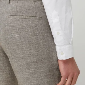 Blitzangebot ? Roy Robson Slim Fit Anzughose Aus Leinenmischung – Khaki ? 11