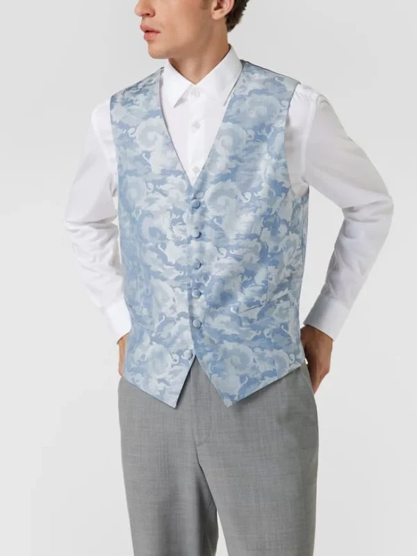 Budget ? JOOP! Collection Weste Mit Allover-Muster – Hellblau ? 5