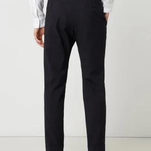Billig ? Windsor Shaped Fit Anzughose Mit Stretch-Anteil Modell ‘Sino’ – Marineblau ? 15