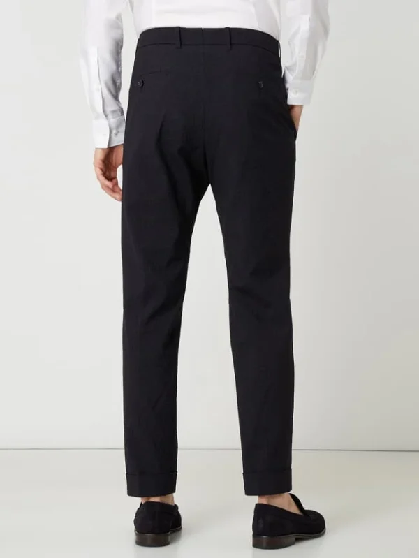 Billig ? Windsor Shaped Fit Anzughose Mit Stretch-Anteil Modell ‘Sino’ – Marineblau ? 6