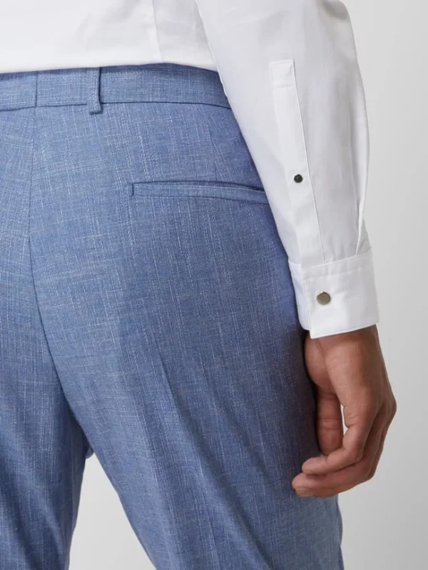 Großhandel ? Strellson Slim Fit Anzughose Mit Leinen-Anteil Modell ‘Luc’ – Hellblau ? 4