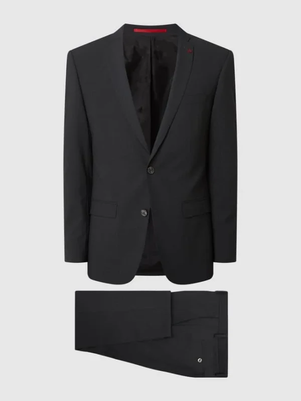 Rabatt ? Roy Robson Slim Fit Anzug Mit 2-Knopf-Sakko – Anthrazit ? 3