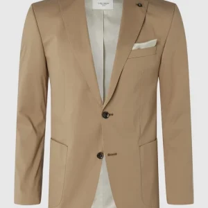 Top 10 ? Carl Gross Modern Fit 2-Knopf-Sakko Mit Stretch-Anteil Modell ‘Sander’ – Beige ? 10