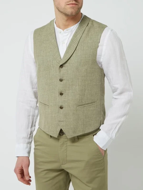 Rabatt ? CG – Club Of Gents Weste Aus Baumwolle Modell ‘Paddy’ – Grün ❤️ 5