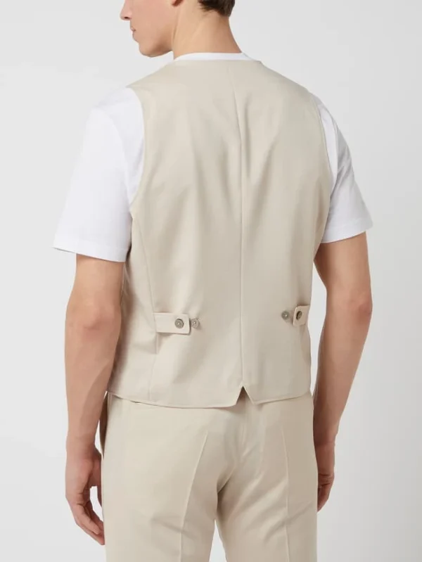 Brandneu ? Pierre Cardin Weste Mit Stretch-Anteil Modell ‘Gab’ – Beige ? 6