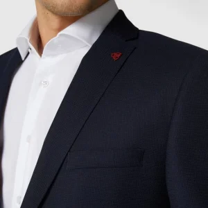 Auslauf ? Roy Robson Slim Fit 2-Knopf-Sakko Aus Schurwolle ‘Techno Suit’ – Marineblau ? 11