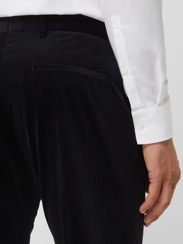 Angebote ? Selected Homme Slim Fit Anzughose Aus Cord Modell ‘Oakland’ – Dunkelblau ? 4
