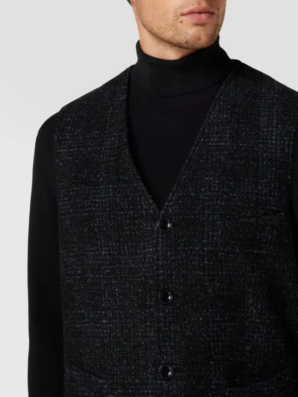 Beste Bewertungen von ? CG – Club Of Gents Weste Mit Label-Detail Modell ‘Mosley’ – Marineblau ? 4