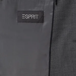 Brandneu ? Esprit Collection Slim Fit 2-Knopf-Sakko Mit Stretch-Anteil – Anthrazit ⌛ 16