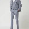 Billig ? Atelier Torino Slim Fit Anzughose Aus Leinen-Schurwoll-Mix Modell ‘Cane’ – Bleu ? 19