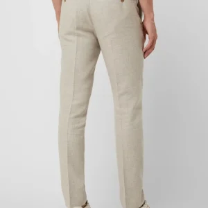 Brandneu ? Atelier Torino Anzughose Mit Leinen-Anteil – Beige ✔️ 15