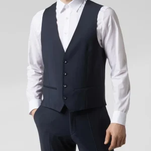 Blitzangebot ? Roy Robson Weste Aus Schurwollmischung – Marineblau ? 13