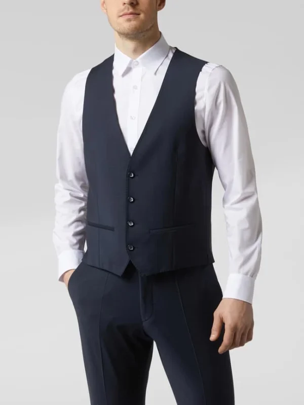Blitzangebot ? Roy Robson Weste Aus Schurwollmischung – Marineblau ? 5