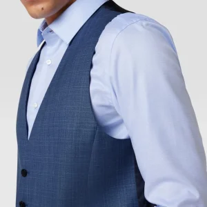 Neu ? BOSS Slim Fit Weste Mit Logo-Detail Modell ‘Huge Vest’ – Blau ❤️ 11