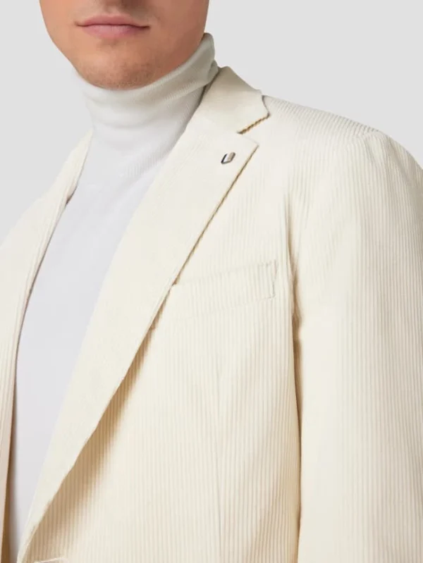 Bester Verkauf ? BOSS Slim Fit 2-Knopf-Sakko Aus Cord Modell ‘Hanry’ – Offwhite ? 4