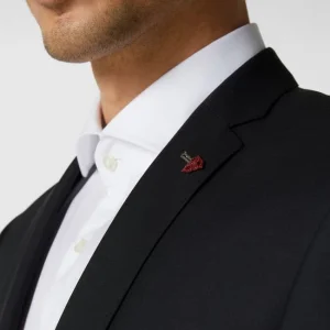 Budget ? Roy Robson Slim Fit 2-Knopf-Sakko Aus Schurwollmischung – Schwarz ❤️ 11
