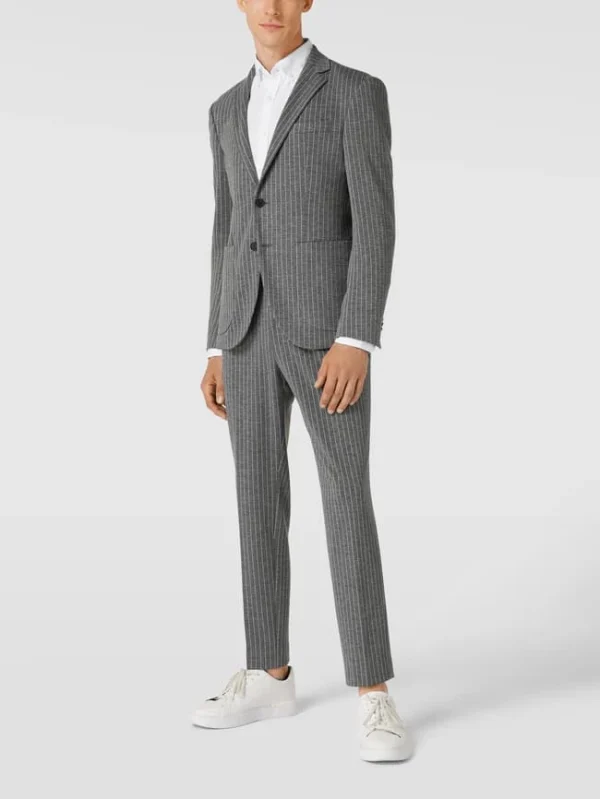 Beste Bewertungen von ? JOOP! Collection Extra Slim Fit 2-Knopf-Sakko Mit Nadelstreifen – Hellgrau ? 1