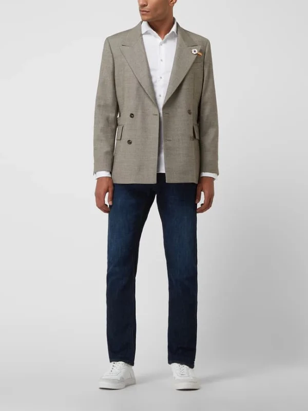 Neu ⌛ Baldessarini 2-Knopf-Sakko Aus Schurwoll-Elasthan-Mix Modell ‘Carter’ – Beige ⌛ 1