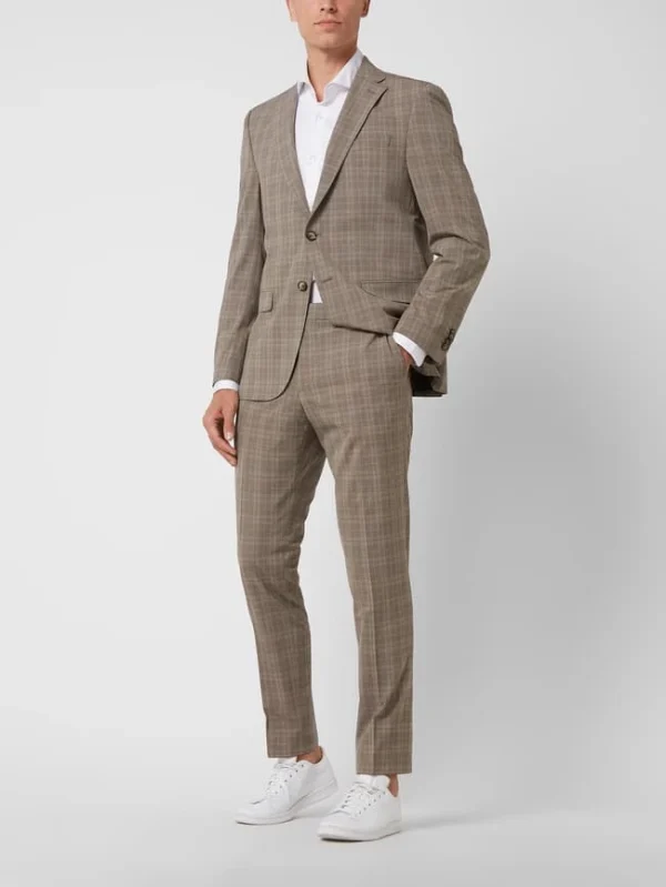 Coupon ? Pierre Cardin Modern Fit Anzughose Mit Stretch-Anteil Modell ‘Ryan’ – ‘Futureflex’ – Hellbraun ? 1