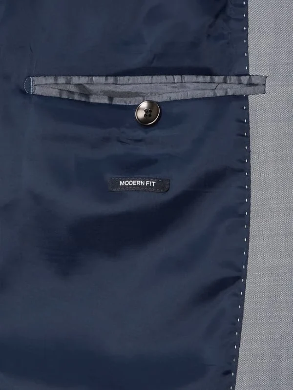 Großhandel ❤️ JOOP! Collection Modern Fit 2-Knopf-Sakko Mit Schurwoll-Anteil Modell ‘Finch’ – Hellgrau Meliert ⌛ 4
