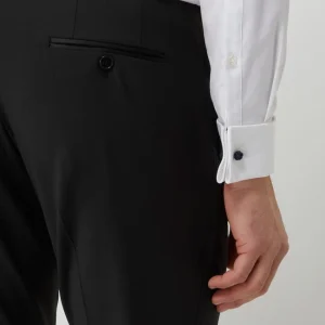 Besorgen ⭐ Cinque Super Slim Fit Smokinghose Mit Schurwoll-Anteil Modell ‘Cifestivo’ – Schwarz ❤️ 12