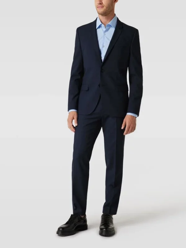 Budget ✨ HUGO Hose Mit Bügelfalten Modell ‘Hesten’ – Marineblau ? 1