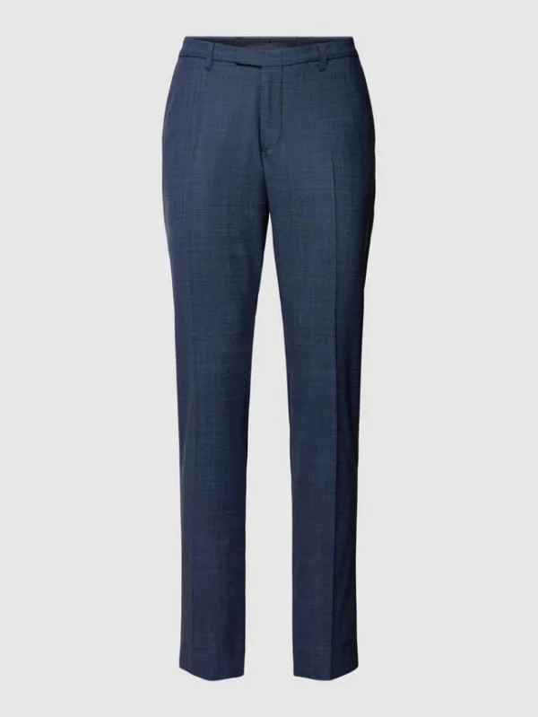 Am billigsten ? Drykorn Slim Fit Stoffhose Mit Bügelfalten Modell ‘Piet’ – Dunkelblau ? 3