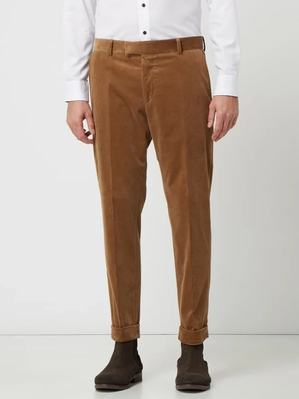 Bestpreis ? Strellson Relaxed Fit Anzughose Aus Cord Modell ‘Luc’ – Camel ✔️ 5