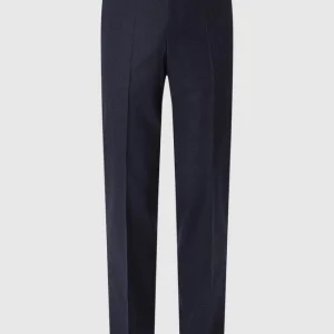 Rabatt ⭐ Hiltl Regular Fit Anzughose Aus Schurwolle Modell ‘Piacenza’ – Marineblau Meliert ? 9