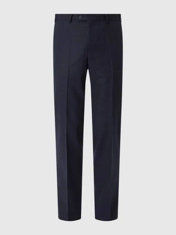 Rabatt ⭐ Hiltl Regular Fit Anzughose Aus Schurwolle Modell ‘Piacenza’ – Marineblau Meliert ? 3