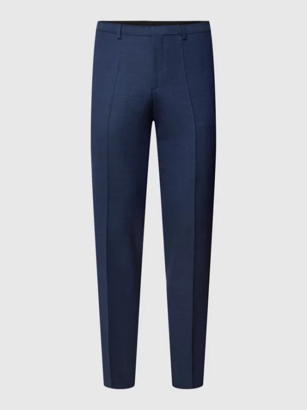 Auslauf ✨ HUGO Hose Mit Bügelfalten Modell ‘Hesten’ – Blau ? 3