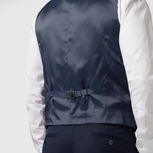 Blitzangebot ? MCNEAL Slim Fit Weste Mit Webmuster – Marineblau ✨ 12