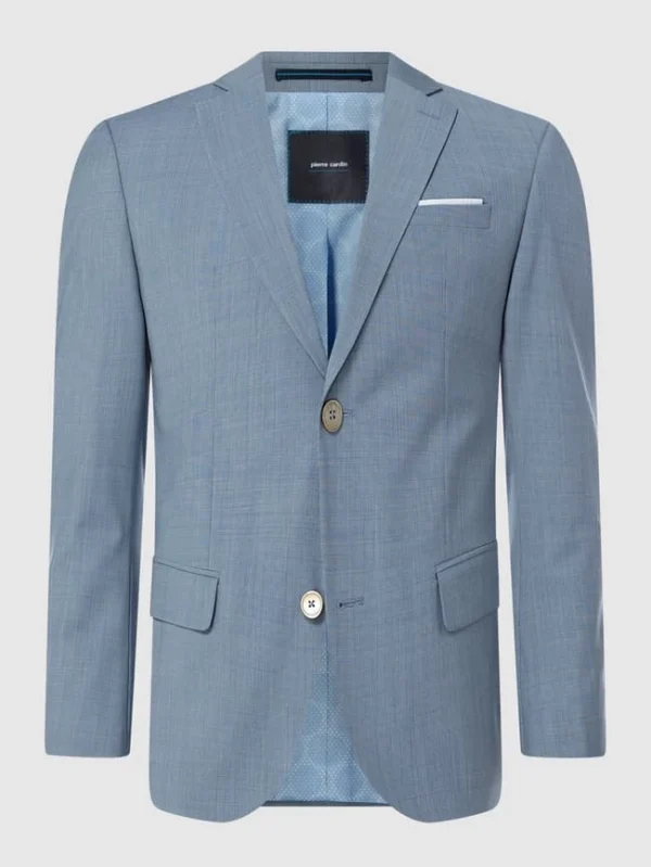 Blitzangebot ? Pierre Cardin Regular Fit 2-Knopf-Sakko Mit Schurwoll-Anteil Modell ‘Grant’ – ‘Futureflex’ – Marineblau ? 1