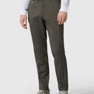 Besorgen ? BOSS Regular Fit Anzughose Aus Leinen-Mix Modell ‘Leon’ – Grün ⌛ 13