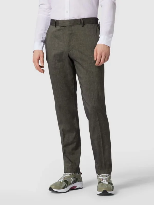 Besorgen ? BOSS Regular Fit Anzughose Aus Leinen-Mix Modell ‘Leon’ – Grün ⌛ 5