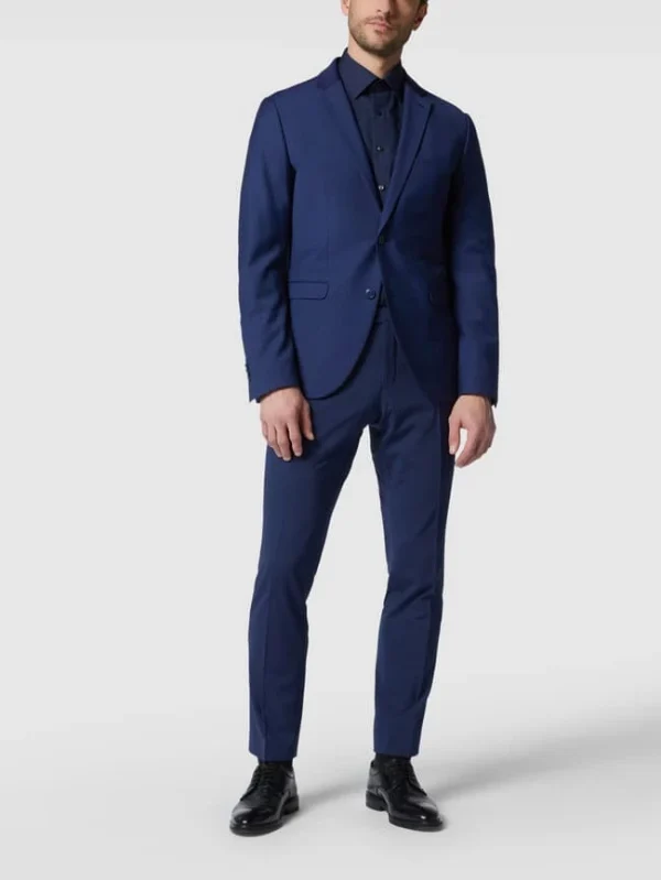 Angebote ? CG – Club Of Gents Slim Fit 2-Knopf-Sakko Mit Pattentaschen Modell ‘Caden’ – Marineblau ? 1