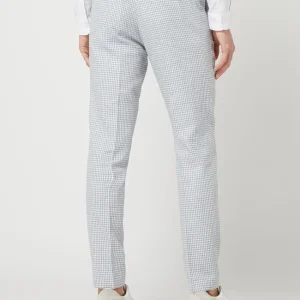 Budget ? CG – Club Of Gents Slim Fit Anzughose Mit Leinen-Anteil Modell ‘Paco’ – Hellblau ? 15