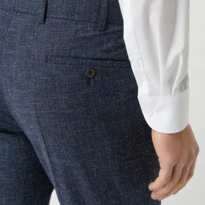 Rabatt ? Atelier Torino Slim Fit Anzughose Mit Leinen-Anteil – Marineblau ? 11