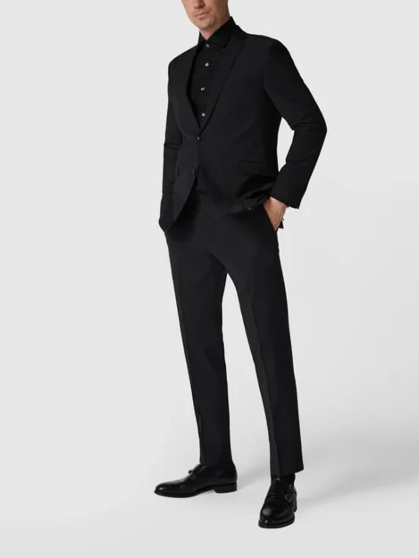 Angebote ? Strellson Slim Fit Anzughose Mit Stretch-Anteil ‘Flex Cross’ – Schwarz ? 1