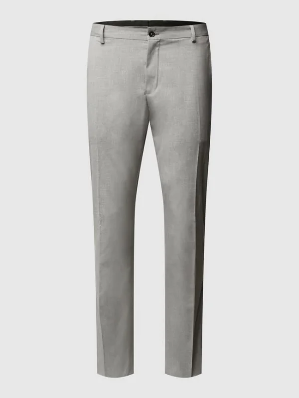 Coupon ? Selected Homme Slim Fit Anzug-Hose Mit Stretch-Anteil – Hellgrau Meliert ✨ 3