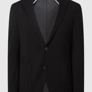 Schlussverkauf ? Baldessarini Slim Fit 2-Knopfsakko Mit Anstecknadel Modell ‘Seba’ – Schwarz ? 10