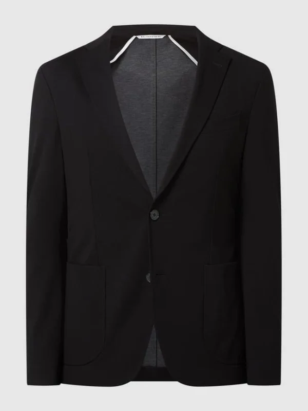 Schlussverkauf ? Baldessarini Slim Fit 2-Knopfsakko Mit Anstecknadel Modell ‘Seba’ – Schwarz ? 3