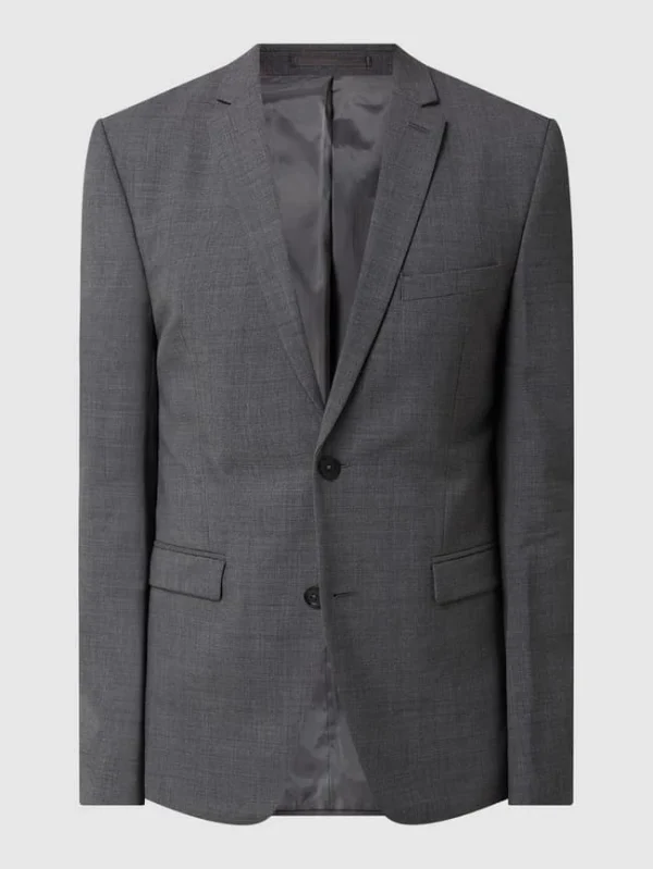 Brandneu ? Esprit Collection Slim Fit 2-Knopf-Sakko Mit Stretch-Anteil – Anthrazit ⌛ 3