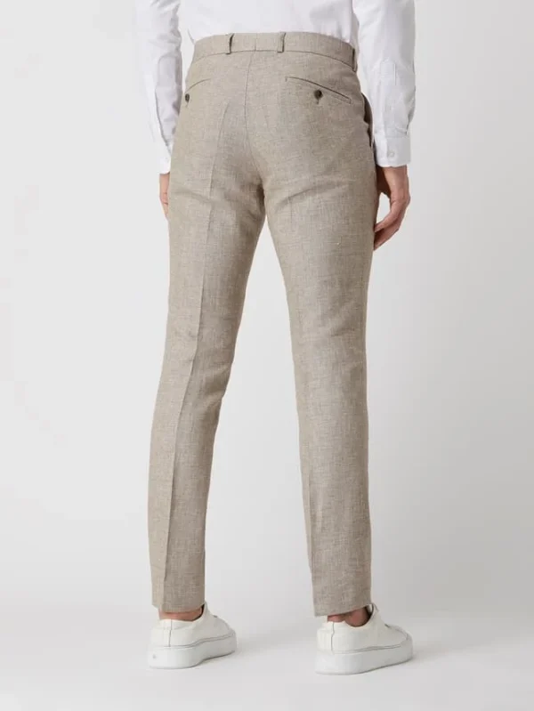 Blitzangebot ? Carl Gross Modern Fit Hose Aus Leinenmischung Modell ‘Tomte’ – Mittelbraun ? 6
