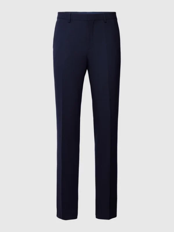 Schlussverkauf ? BOSS Hose Mit Bügelfalten Modell ‘Leon’ – Marineblau ? 3