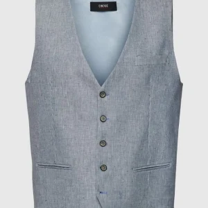 Bester Verkauf ? Cinque Regular Fit Weste Aus Leinenmischung Modell ‘Civitra’ – ? Jeans ? 9